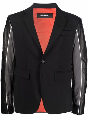 Dsquared2 single-breasted panelled jacket - Black
