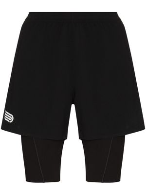 Pressio 2n1 Ārahi running shorts - Black