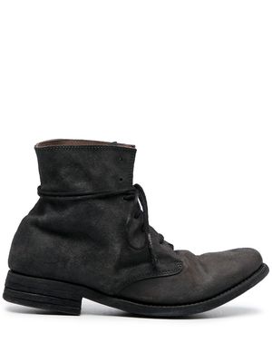 Poème Bohémien reverse lace-up boots - Black