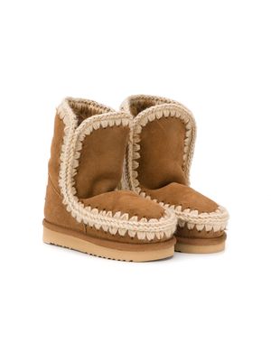 Mou Kids mid-calf Eskimo boots - Brown