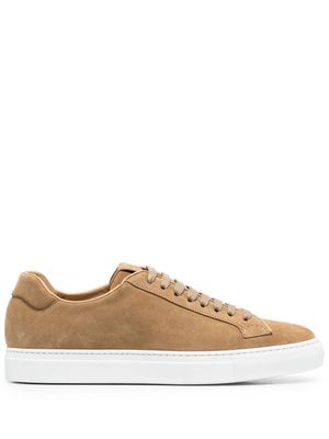 Scarosso smooth lace-up sneakers - Neutrals