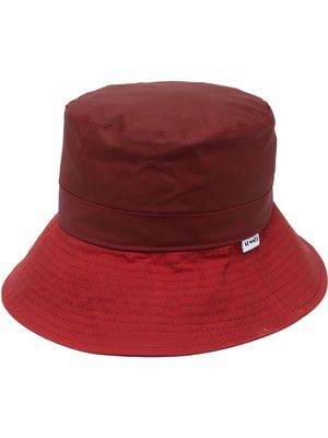 Sunnei logo patch bucket hat - Red