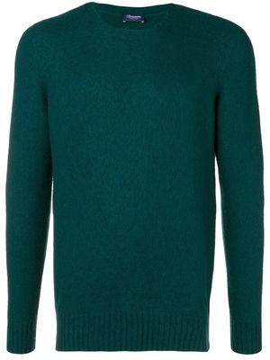 Drumohr crew neck brushed sweater - Green