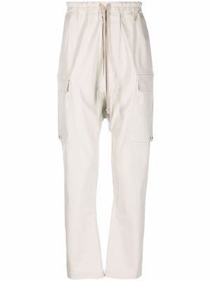 Rick Owens drop-crotch organic cotton trousers - Neutrals