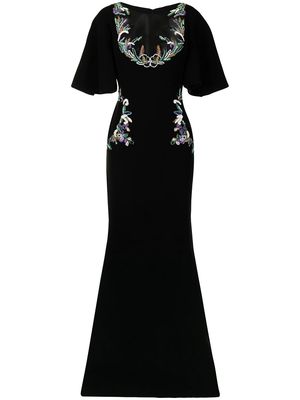 Saiid Kobeisy bead-detail maxi dress - Black