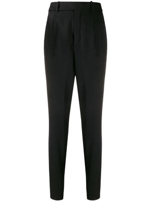 Saint Laurent high-waist tapered trousers - Black