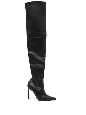 TOM FORD leather thigh boots - Black