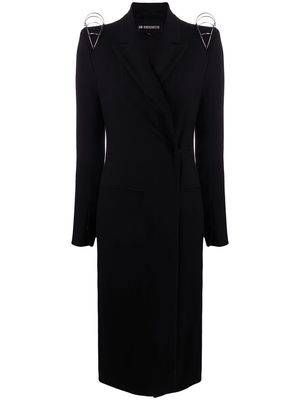 Ann Demeulemeester fitted midi coat - Black