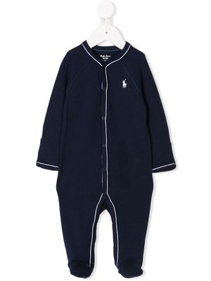 Ralph Lauren Kids embroidered logo pajamas - Blue