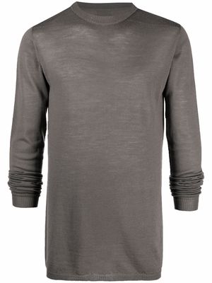 Rick Owens long-sleeved wool sweater - Grey