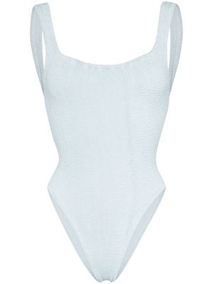 Hunza G square-neck swimsuit - Blue