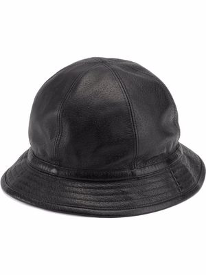 Gucci Horsebit-detail leather bucket hat - Black