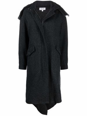 Kenzo concealed wool midi coat - Grey