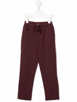 Babe And Tess elasticated drawstring-waist trousers - Red