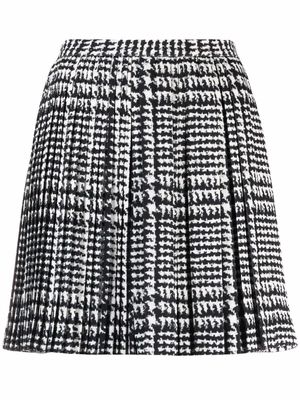 Ermanno Scervino high-waisted houndstooth skirt - Black