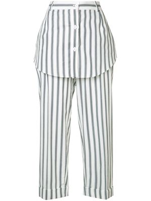 Monse striped skirt trousers - White