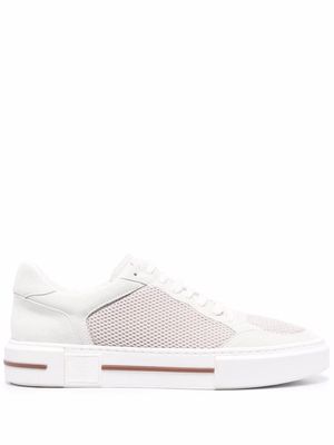 Eleventy low-top leather sneakers - White