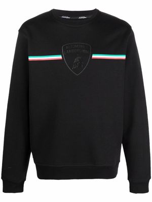 Automobili Lamborghini logo-print sweatshirt - Black