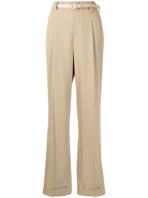 Ralph Lauren Collection Stamford straight leg wool trousers - Brown