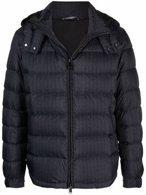 Valentino V-print puffer jacket - Blue