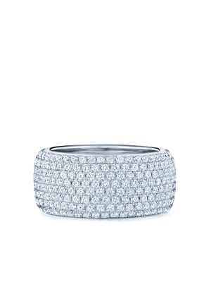 KWIAT 18kt white gold diamond Moonlight eight-row ring - Silver