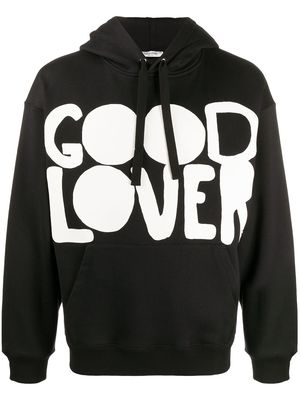 Valentino Good Lover print hoodie - Black