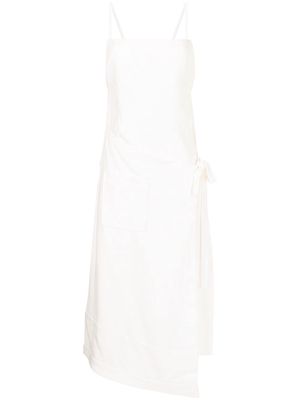 Alexis wrap-design maxi dress - White