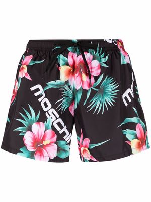 Moschino floral-print swim shorts - Black