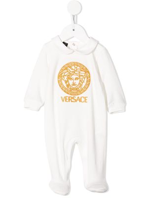 Versace Kids Medusa Head motif bodysuit - White