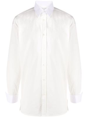 Maison Margiela long-sleeve cotton shirt - White