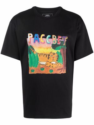 PACCBET logo-print T-shirt - Black