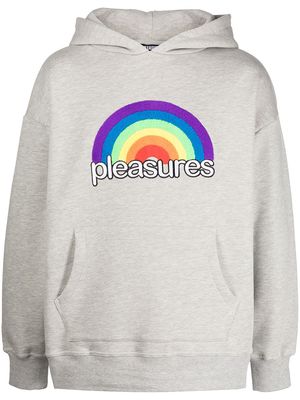 Pleasures Good Time flocked-effect hoodie - Grey