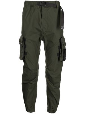 izzue tapered-leg cargo trousers - Green