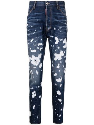 Dsquared2 bleached-effect skinny jeans - Blue