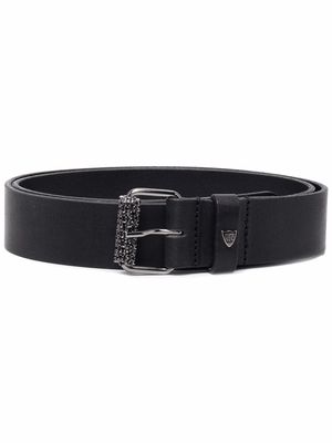Htc Los Angeles crystal-embellished buckle belt - Black