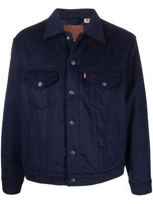 Levi's buttoned-up felted jacket - Blue