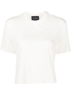 Marchesa Notte Dominique cropped jersey T-shirt - White