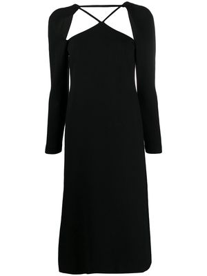 Rejina Pyo cut-out crepe midi dress - Black