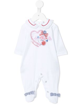 Monnalisa anchor heart logo print pyjamas - White