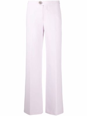 Blumarine flared leg trousers - Purple