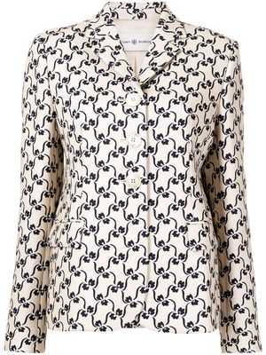 Tory Burch Twill Crepe Jacket - Neutrals