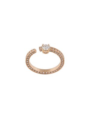 Maison Dauphin 18kt rose gold full set diamond ring