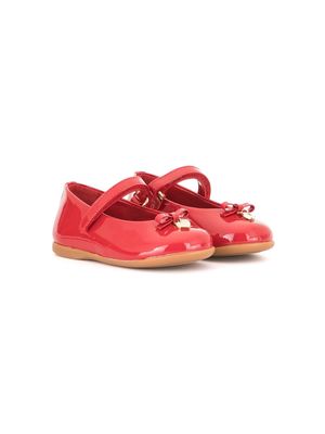 Dolce & Gabbana Kids Mary Jane ballerina shoes - Red