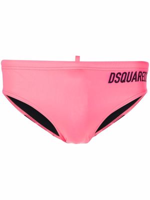 Dsquared2 Dominate Sport print swimming trunks - Pink