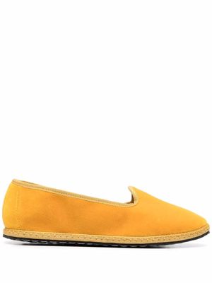 Vibi Venezia stitch-trim slip-on slippers - Yellow