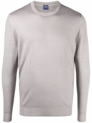 Fedeli fine-knit jumper - Grey
