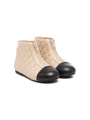Age of Innocence Nicole quilted boots - Neutrals