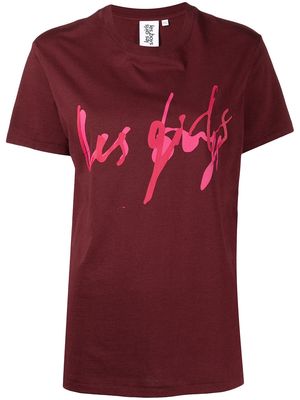 Les Girls Les Boys logo-print T-shirt - Red