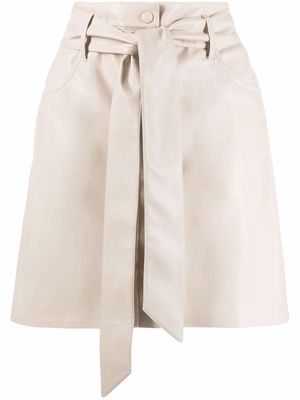 Nanushka Meda mini skirt - Neutrals