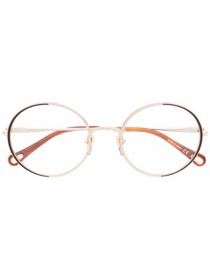 Chloé Eyewear round-frame glasses - Brown